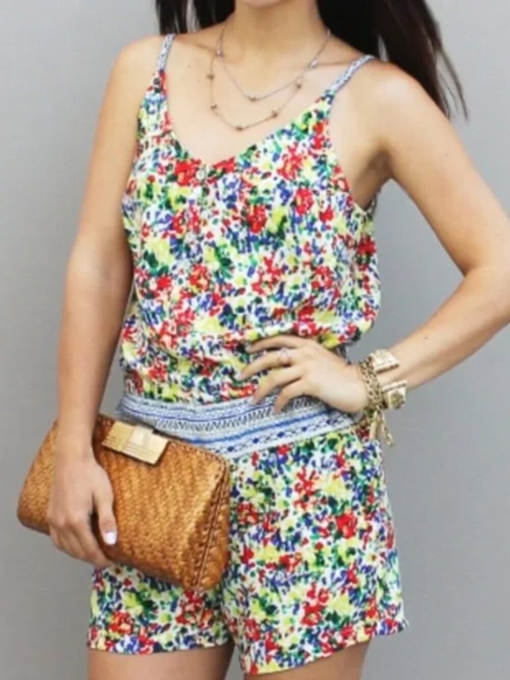 Cabi Fiesta Romper in Devon Floral